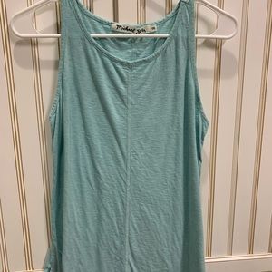 Teal loose tank top
